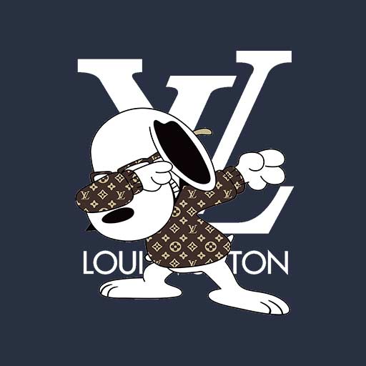 Snoopy Dabbing LV Logo SVG, Snoopy Louis Vuitton SVG, Snoopy SVG