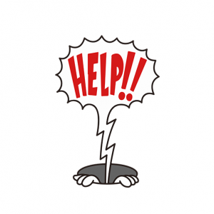 卡通兔子手绘兔子help英文字母 – 烫画库