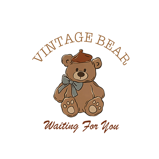 卡通小熊图案变形英文字母可爱熊手绘熊