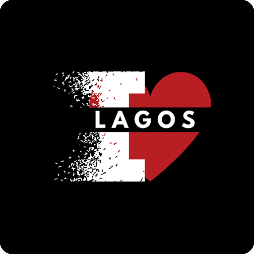 卡通爱心形图案LAGOS英文简约爱心