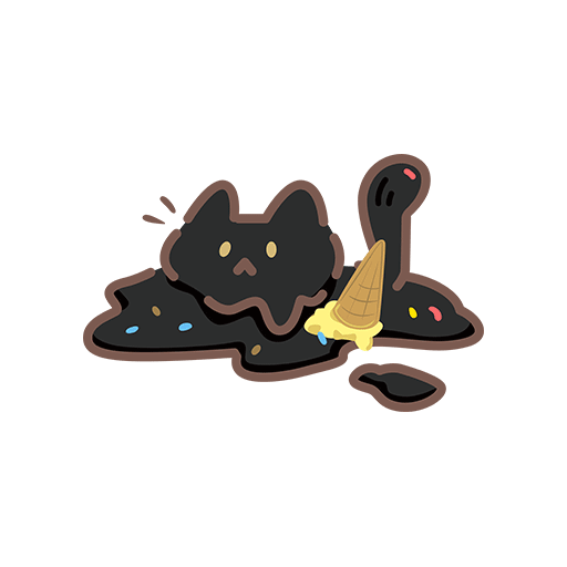 卡通猫图案猫剪影图案黑色猫