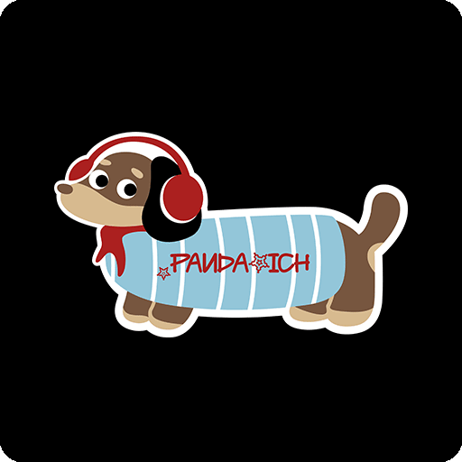 卡通狗图案带耳机的狗可爱卡通动物