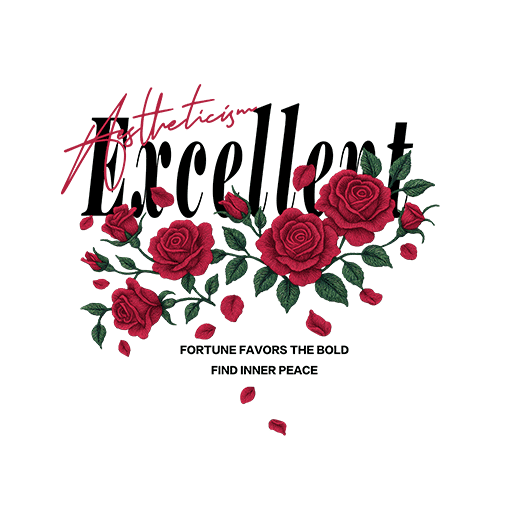 鲜花绣花图案手写英文字母玫瑰绣花图案