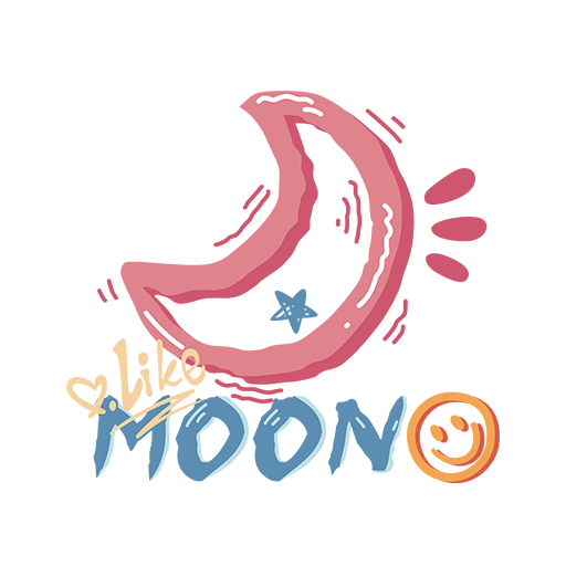 卡通月亮手绘月亮简笔卡通