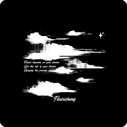 卡通云朵手绘云印花素材