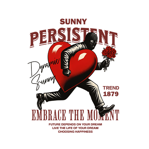 卡通男人图案拿爱心的男人偷心男孩变形英文字母