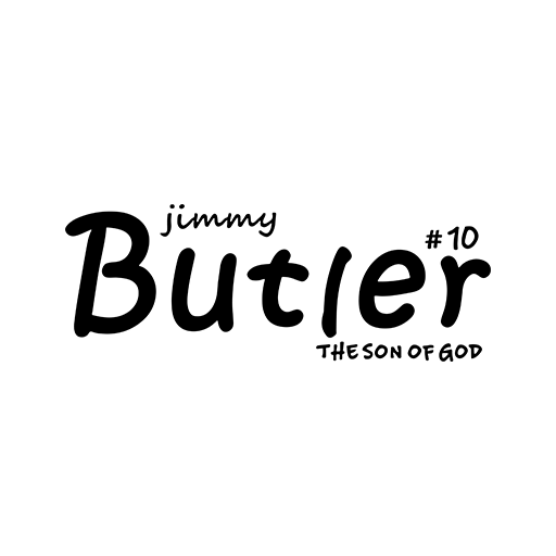 卡通英文字母图案BUTLER篮球印花素材