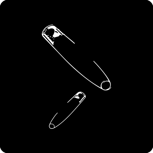 卡通别针图案手绘别针印花素材