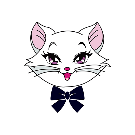 卡通动物头像卡通猫咪头像猫头像