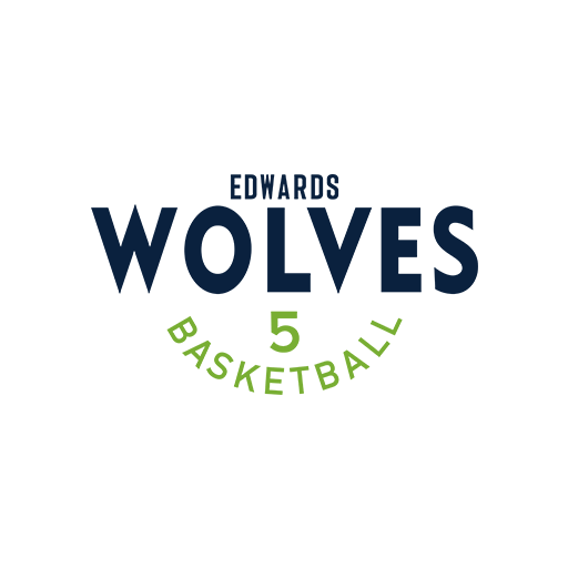 卡通英文字母图案WOLVES篮球印花素材