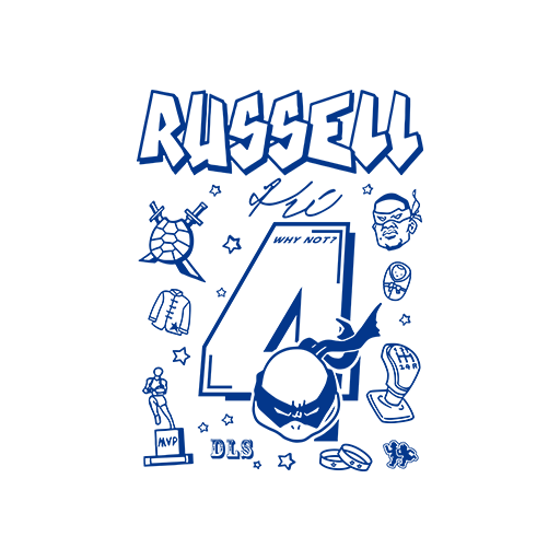 卡通英文字母图案篮球号码印花素材数字4