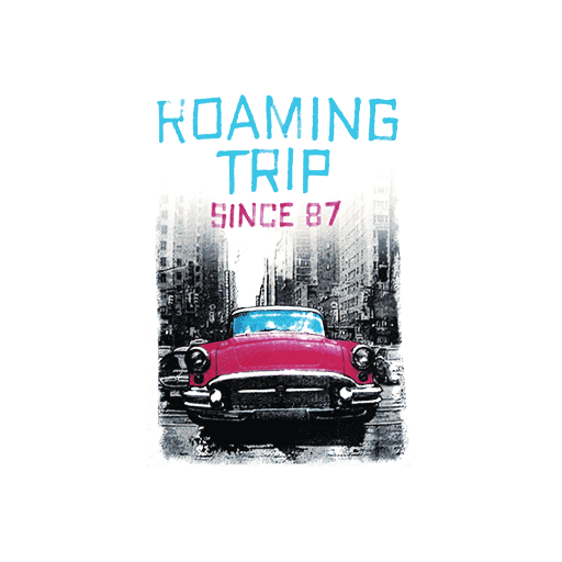 卡通汽车图案手绘汽车复古汽车