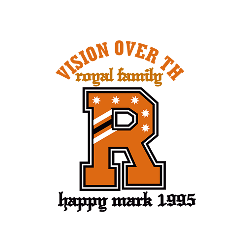 卡通英文字母R图案