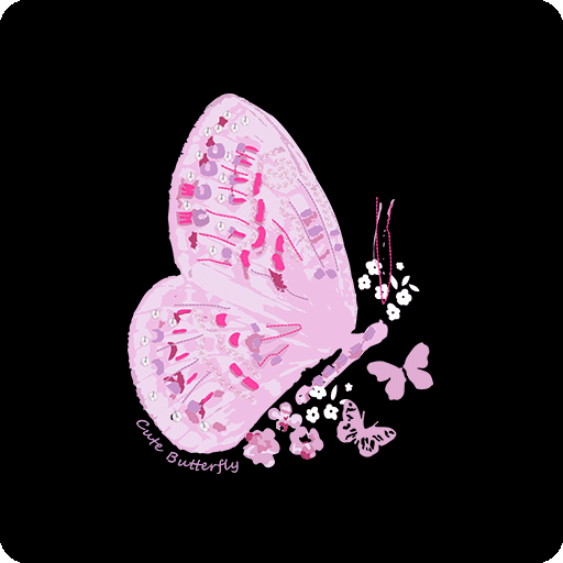 卡通蝴蝶涂鸦蝴蝶印花素材