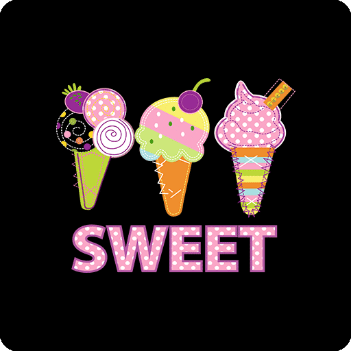 卡通冰淇淋图案简笔食物图案