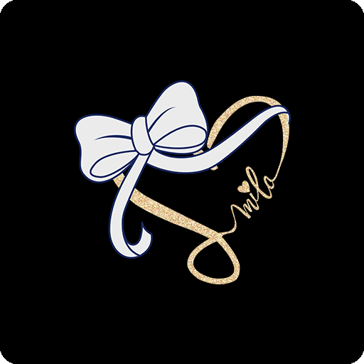 卡通蝴蝶结图案卡通爱心形状金色线条