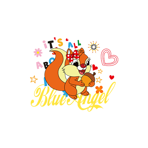 卡通松鼠图案手绘松鼠手写英文字母图案