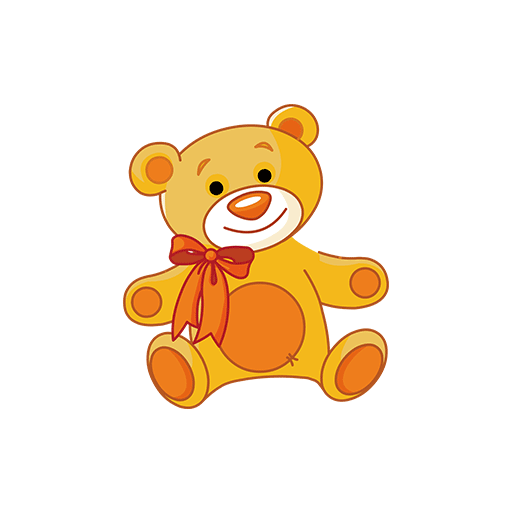 卡通小熊图案手绘小熊可爱熊印花素材