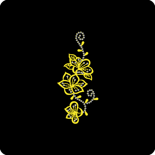 卡通花朵鲜花绣花图案珠片绣图案
