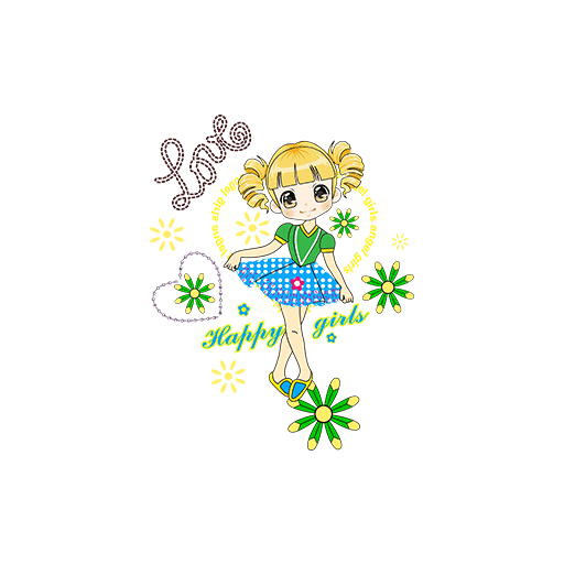 卡通女孩头像手绘女孩简笔卡通人物