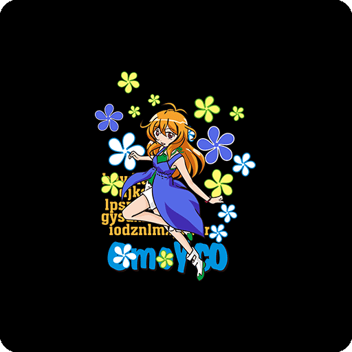 卡通人物头像手绘女孩卡通花朵图案简笔女孩