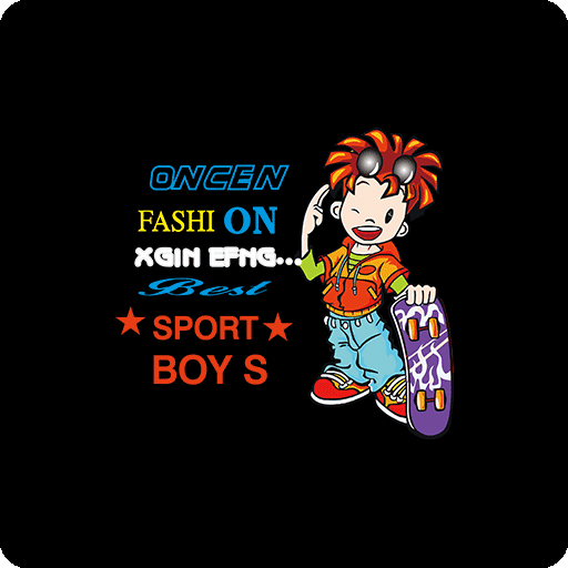 卡通男孩头像手绘男孩滑板男孩