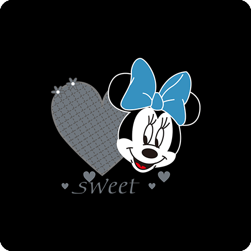 卡通米老鼠头像卡通动画片图案爱心形状