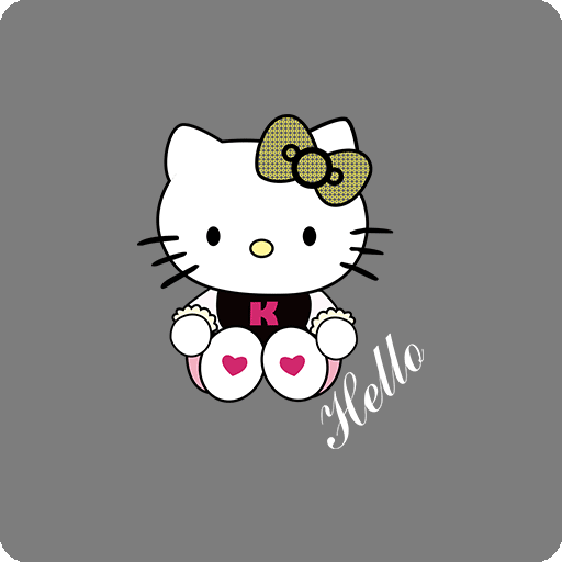 hello kitty印花图案动画片图案