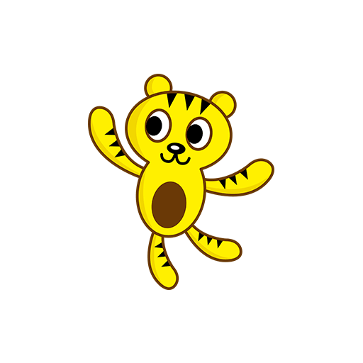 卡通老虎图案手绘老虎印花素材