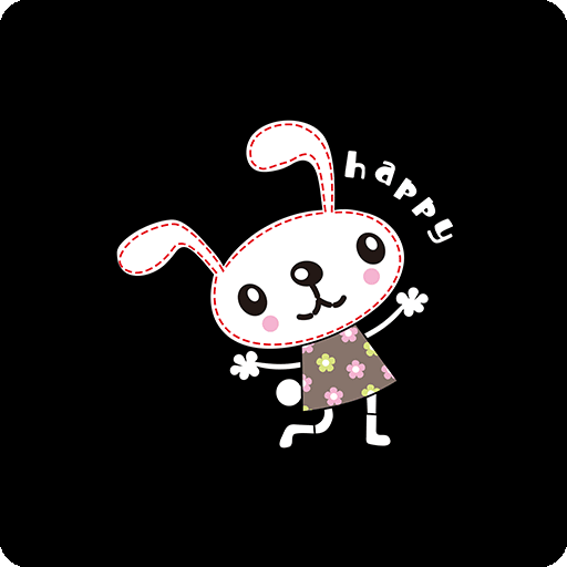 卡通兔子图案手绘兔子简笔卡通动物