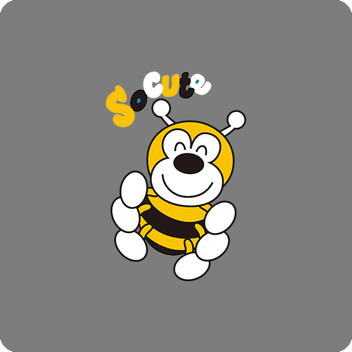 卡通蜜蜂图案简笔蜜蜂印花素材