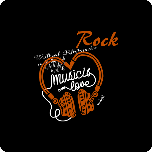 卡通耳机手绘耳机手写英文字母图案