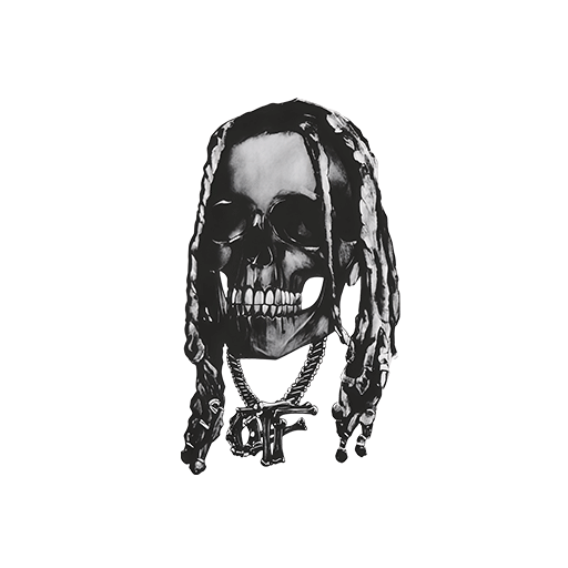 卡通人物头像骷髅头卡通图案人物头像