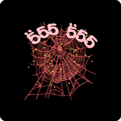 卡通蜘蛛网图案卡通数字字母图案