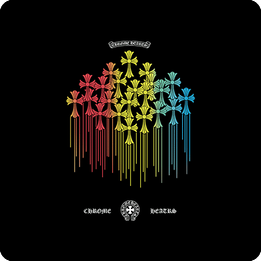 十字架图案卡通英文字母图案