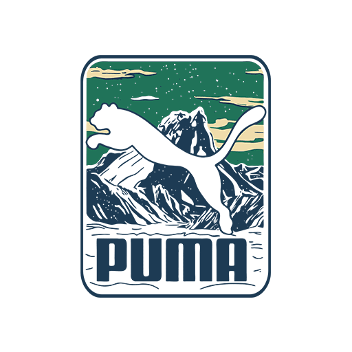 卡通豹子图案彪马头像卡通动物图案PUMA