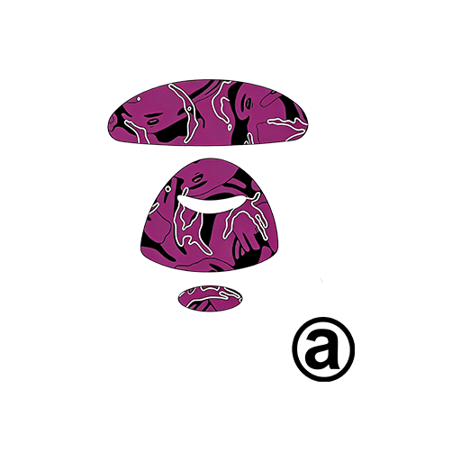 猿人头卡通动物头像简笔卡通图案