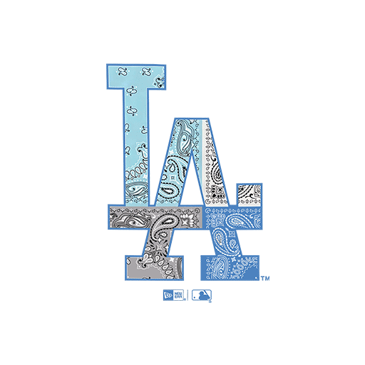 LA英文字母佩斯花纹图案卡通英文字母