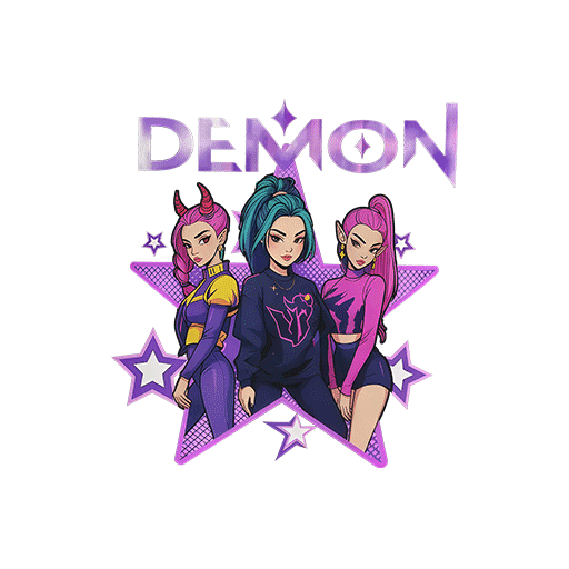 卡通人物头像卡通女孩头像五角星图案