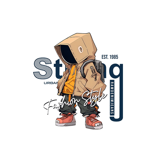 卡通人物图案手写英文字母图案