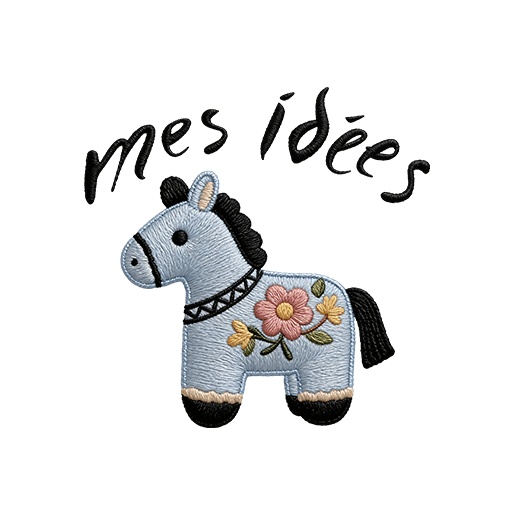 卡通马图案手写英文字母图案马绣花图案