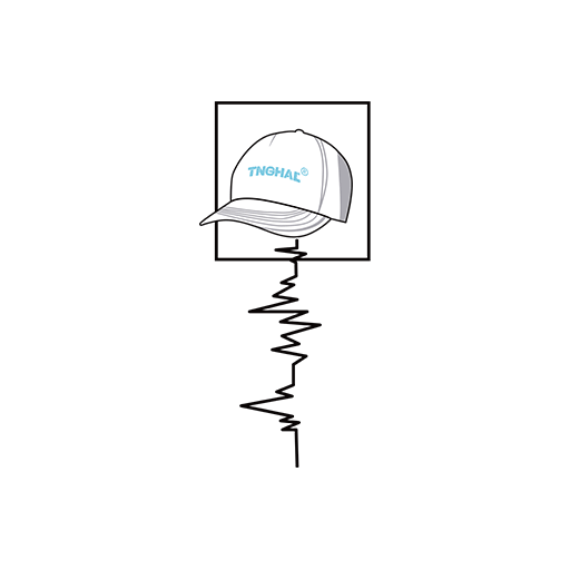 卡通帽子图案手绘帽子印花素材