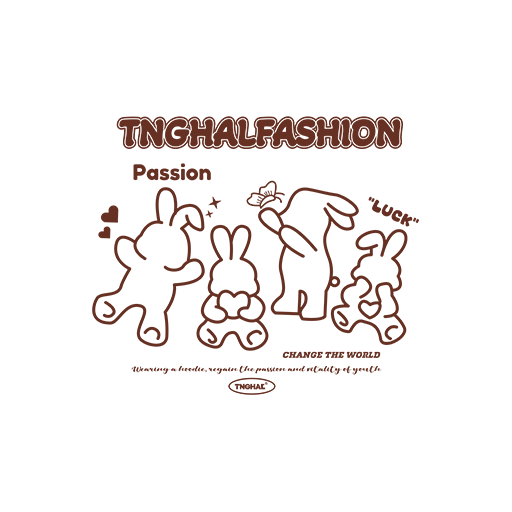 卡通兔子图案简笔兔子印花素材