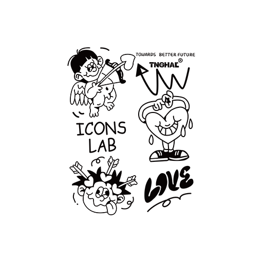 卡通男孩图案手绘卡通简笔图案