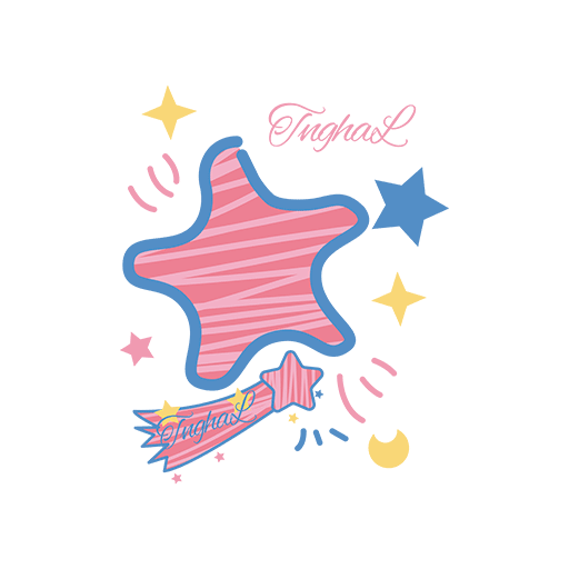 卡通五角星图案流星图案