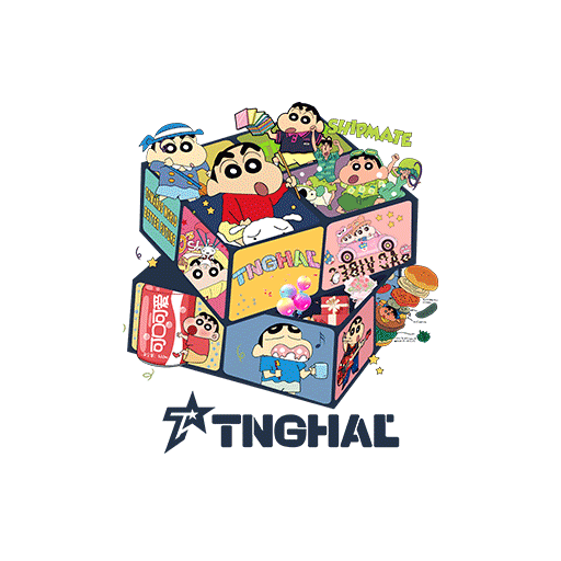 卡通动物蜡笔小新图案模仿印花素材