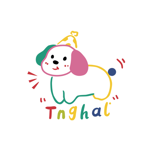 彩色小狗图案卡通狗印花素材