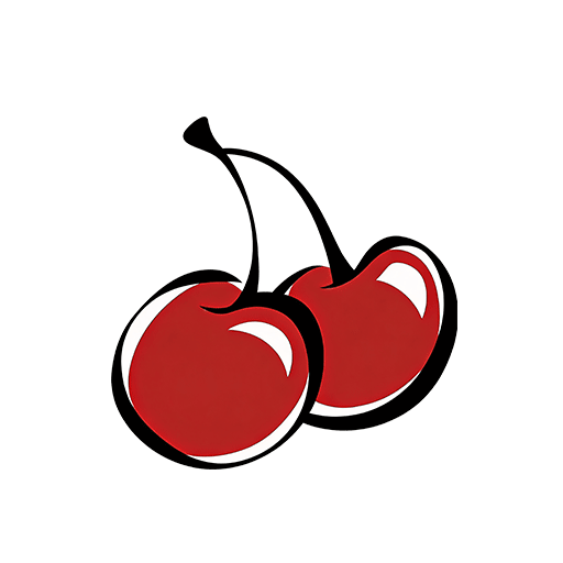 卡通樱桃图案手绘樱桃