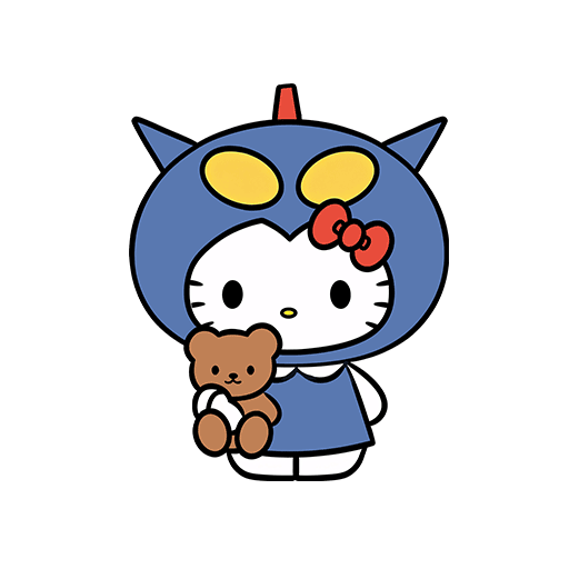 卡通动画片图案hello kitty印花素材