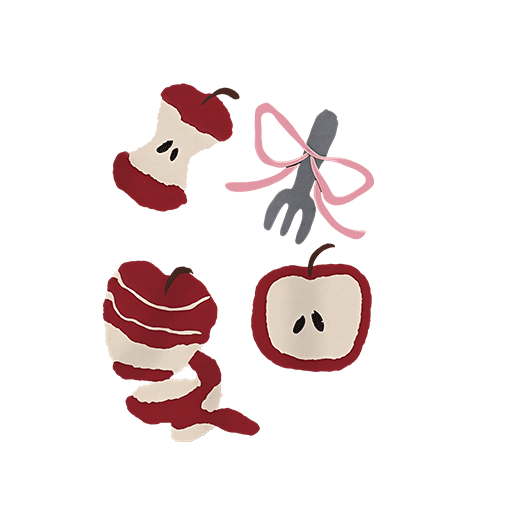 卡通苹果图案手绘苹果